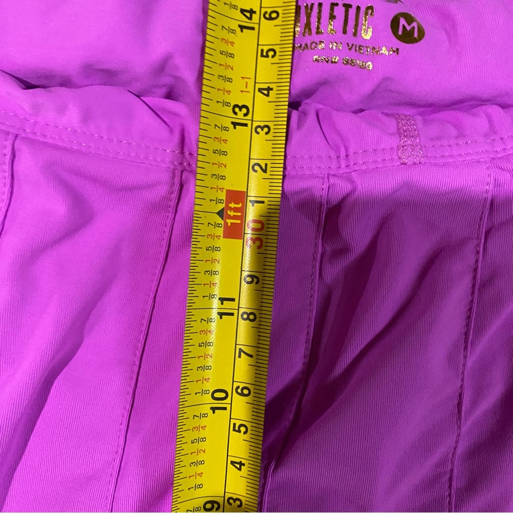 Lilly Pulitzer Loren Luxletic UPF 50+ Amethyst Stripe Hem Pleat Skort Medium - Picture 9 of 10